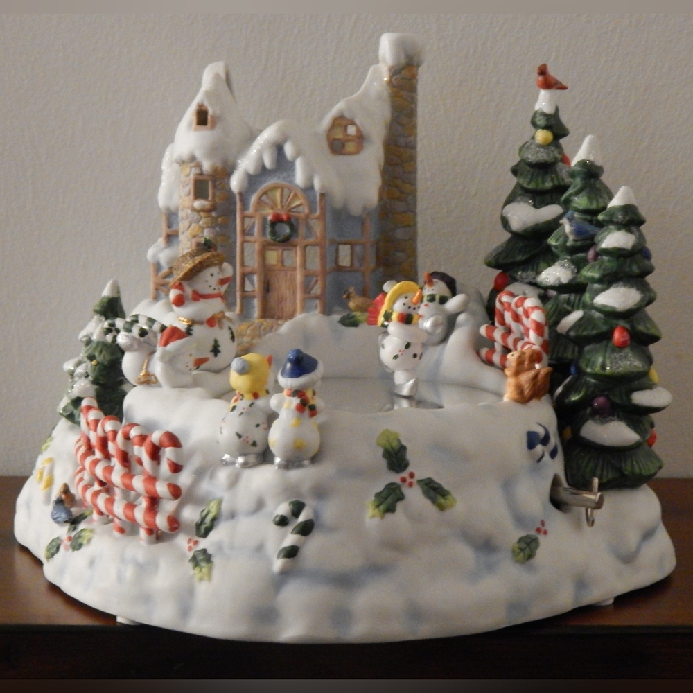 Snowbell Skating Candle Holder